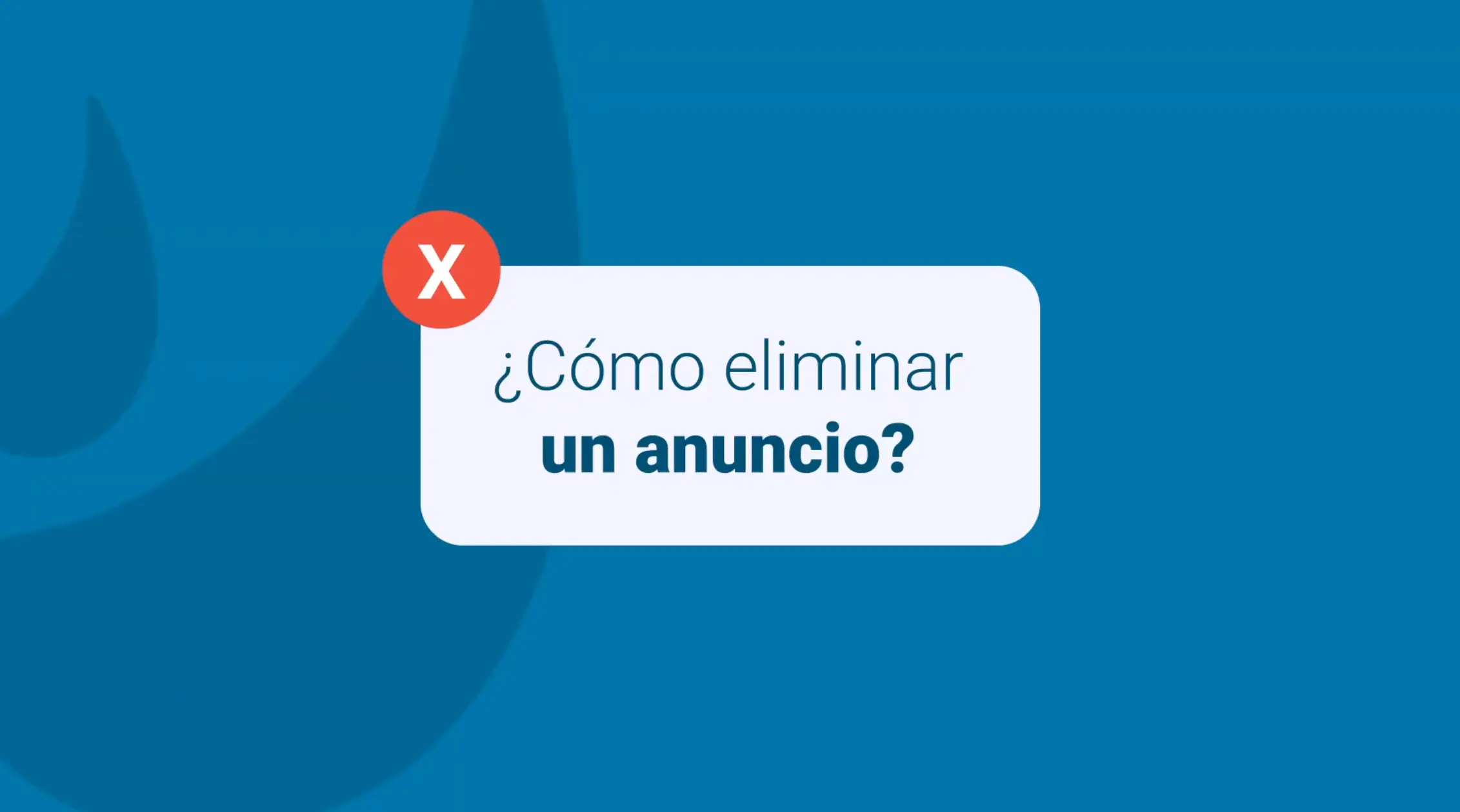 Cómo eliminar un anuncio